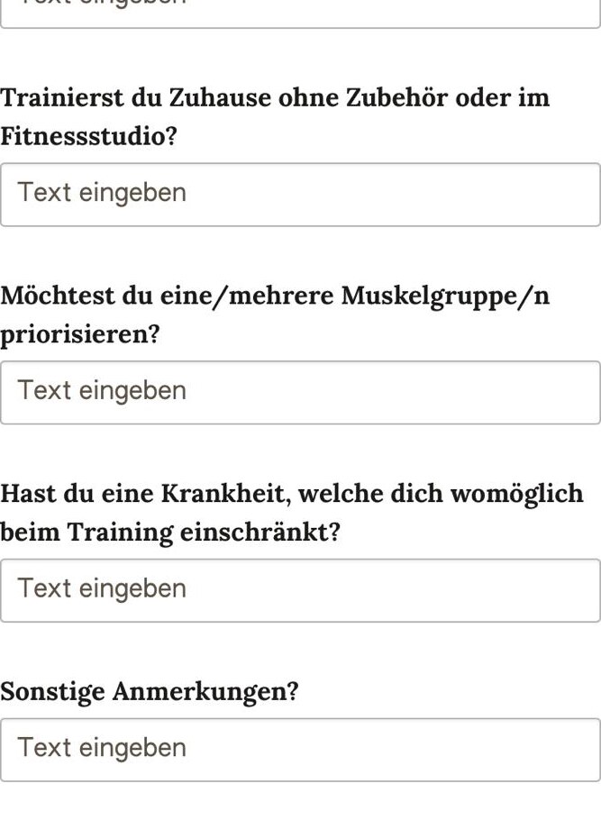 Trainingsplan MuscleMaster